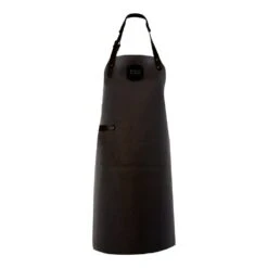 Global Accessories GL-8260BK Deluxe Leather Apron -Black