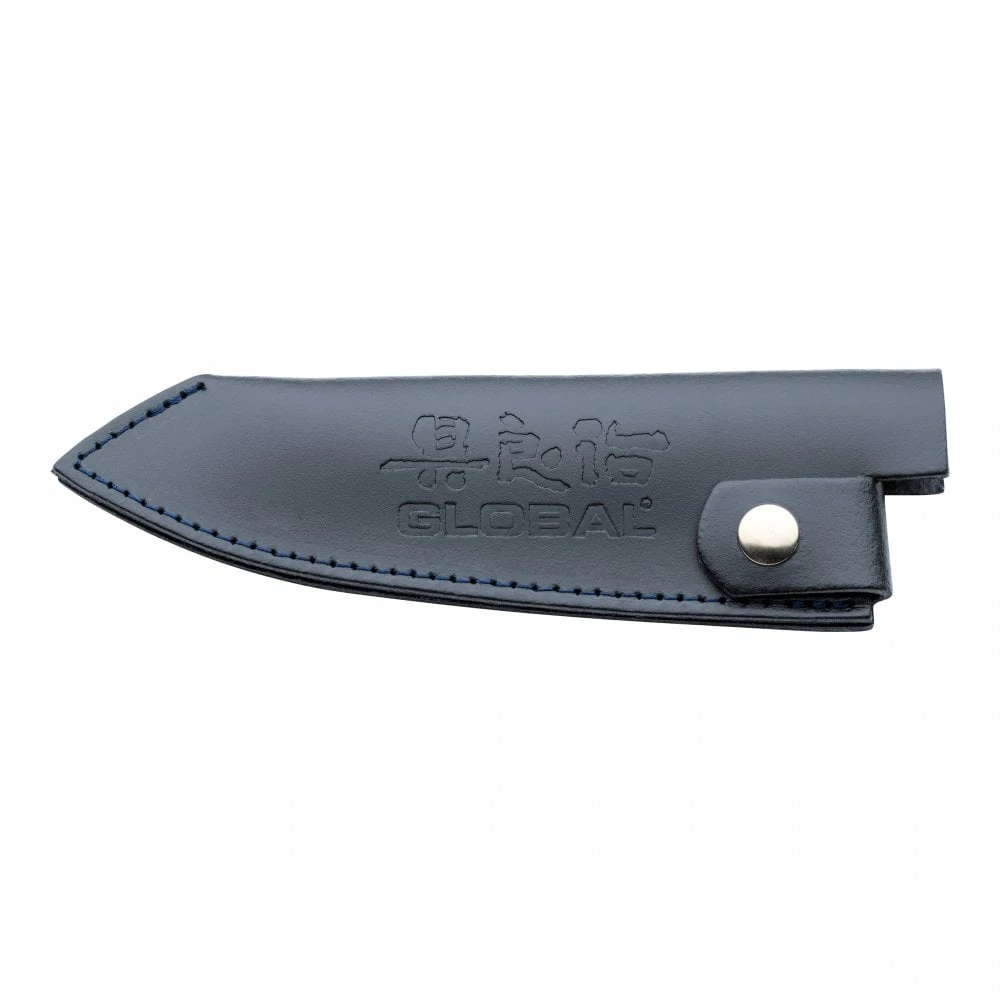 Global Accessories GSH-02/BL Global Medium Blue Leather Knife Sheath 3 Global Accessories GSH-02/BL Global Medium Blue Leather Knife Sheath