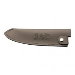 Global Accessories GSH-04/GR Global Large Grey Leather Knife Sheath