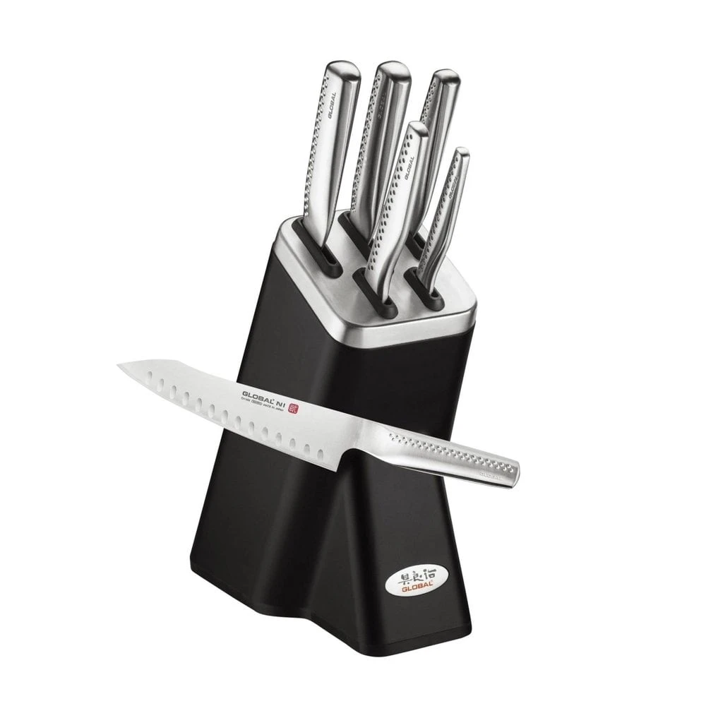 Global Ni 6 Piece Knife Block Set 2 Global Ni 6 Piece Knife Block Set