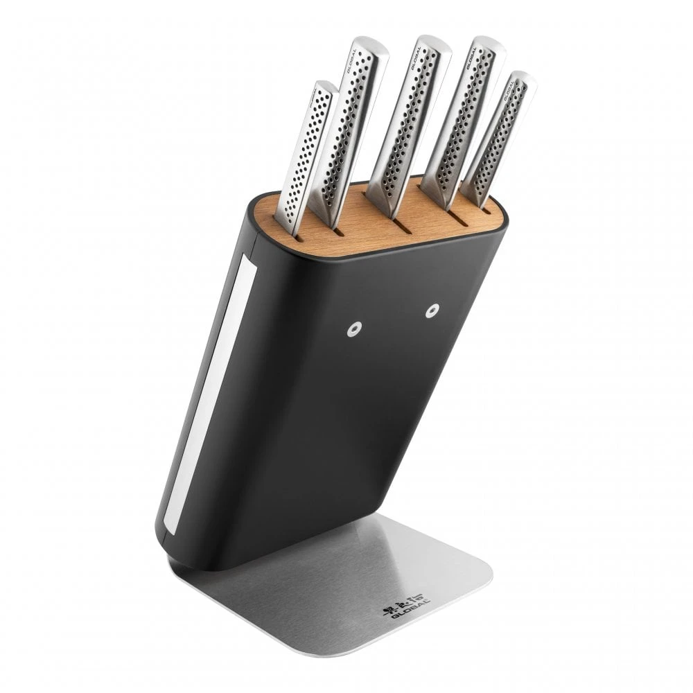 Global Ukon GU-656/6B Ukon 6pce Knife Block Set 3 Global Ukon GU-656/6B Ukon 6pce Knife Block Set