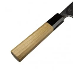 Hatsukokoro Hatsukokoro Kumokage Blue2 Kurouchi Damascus Petty 150cm With Teak Handle -Knives Shop hatsukokoro kumokage blue2 kurouchi damascus petty 150cm with teak handle p1830 10183 image