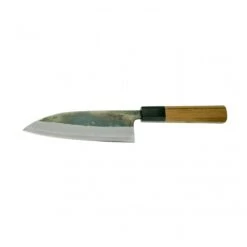 Hatsukokoro KAS-K-S165 Hatsukokoro Kurosagi Aogami Super Kurouchi 3-Ply Santoku With Teak Handle 16.5CM