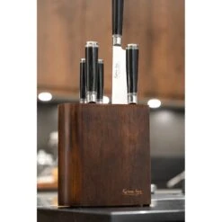 Katana Saya Pakkawood Katana Saya Pakkawood 6 Piece Knife Block Set -Knives Shop katana saya pakkawood 6 piece knife block set p1417 11675 image