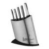 Michel Roux Jnr Global 7 Piece MRJ Knife Block Set In Stainless Steel -Knives Shop michel roux jnr global 7 piece mrj knife block set in stainless steel p495 5776 image