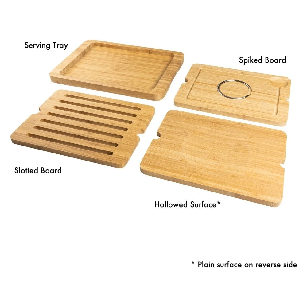 Rockingham Forest 5 -in -1 Deluxe Bamboo Multi-board Set, Rectangular 4 Rockingham Forest 5 -in -1 Deluxe Bamboo Multi-board Set, Rectangular - Image 2