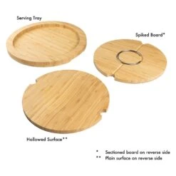 Rockingham Forest 5-in-1 Deluxe Bamboo Multi-board Set, Round -Knives Shop rockingham forest 5 in 1 deluxe bamboo multi board set round p990 7019 image