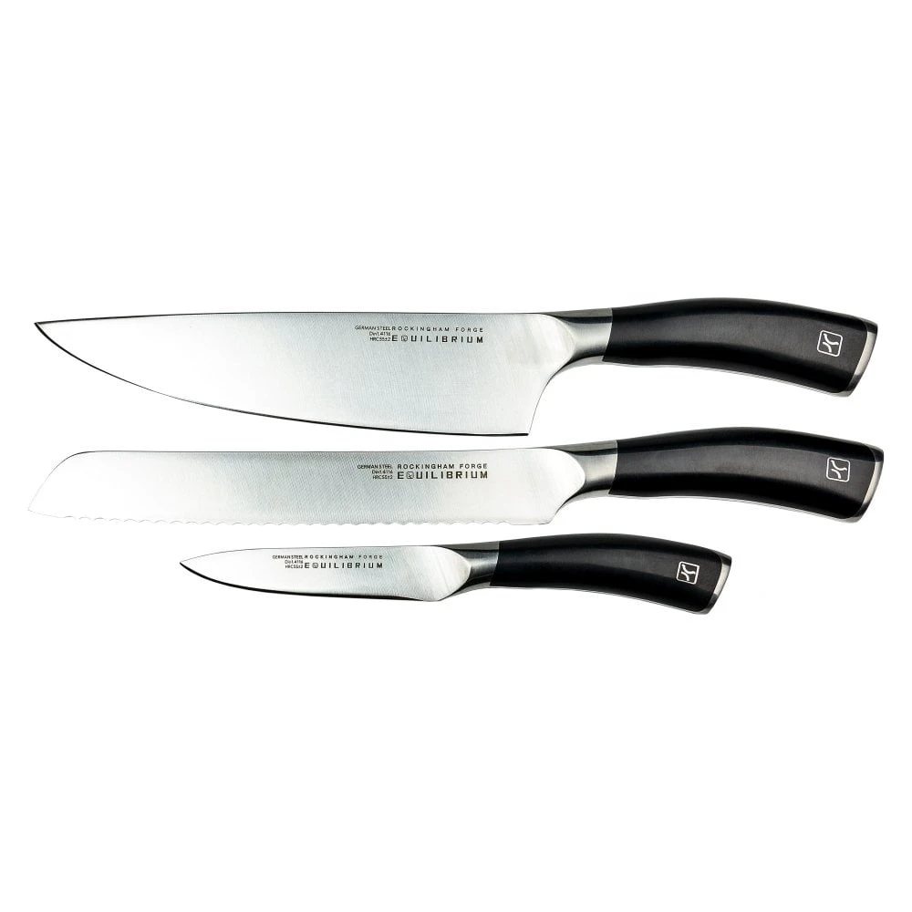 Rockingham Forge Equilibrium RF-3519 3 Pce Kitchen Knife Set 3 Rockingham Forge Equilibrium RF-3519 3 Pce Kitchen Knife Set
