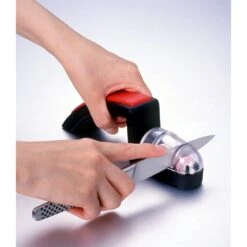 MinoSharp SH-220/BR MinoSharp Shinkansen Sharpener, Black & Red -Knives Shop sh 220 br minosharp shinkansen sharpener black red p127 6940 image