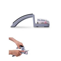 MinoSharp SH-220/GB MinoSharp Shinkansen Sharpener, Grey & Black -Knives Shop sh 220 gb minosharp shinkansen sharpener grey black p126 6936 image