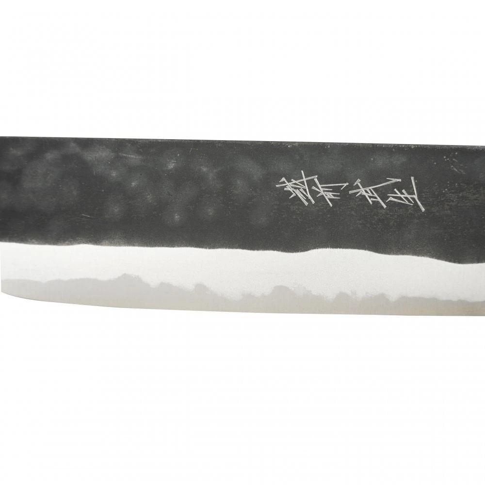Shiro Kamo Shiro Kamo Aogami Black Kurouchi 13.5cm Petty Knife 4 Shiro Kamo Shiro Kamo Aogami Black Kurouchi 13.5cm Petty Knife - Image 2