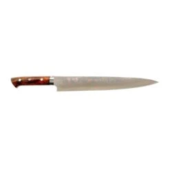 Takeshi Saji Takeshi Saji Rainbow Damascus 27cm Gyuto With Ironwood Handle