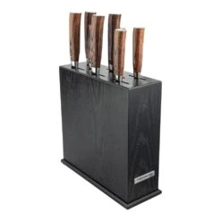Tamahagane Knife Block In Black -Knives Shop tamahagane knife block in black p1090 4485 image
