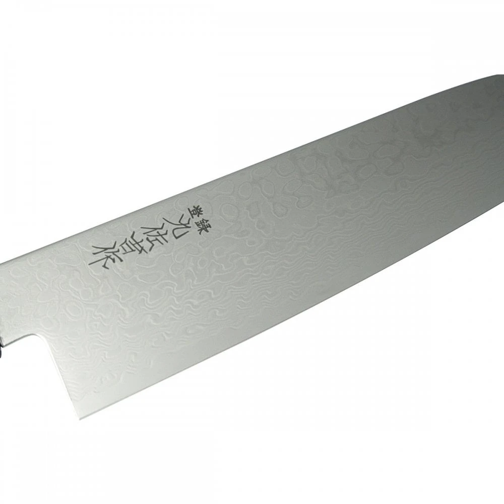Yoshida Hamono Kyusakichi Kyusakichi 69 Layered Damascus ZA-18 Steel Blade 18cm Santoku Knife 4 Yoshida Hamono Kyusakichi Kyusakichi 69 Layered Damascus ZA-18 Steel Blade 18cm Santoku Knife - Image 2
